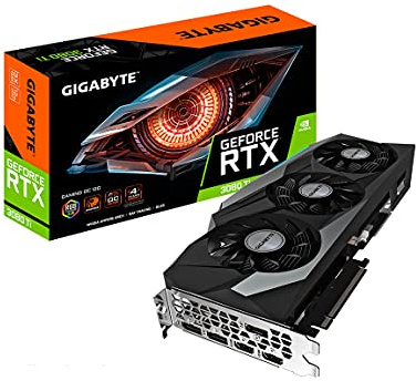 GIGABYTE GeForce RTX 3080 Ti Gaming OC 12G Graphics Card, 3X WINDFORCE Fans, 12GB 384-Bit GDDR6X, GV-N308TGAMING OC-12GD Video Card (Renewed)