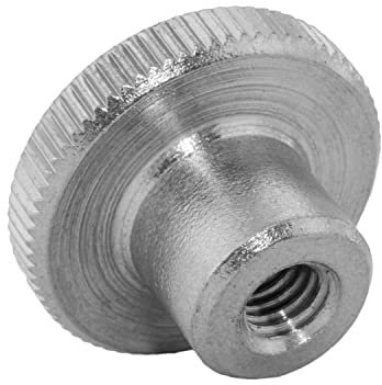 Techtanium Rändelmuttern [hohe Form] M2 aus Edelstahl A1 (2 Stück) | Versch. Größen & Verpackungseinheiten verfügbar | Ziermuttern | DIN 466