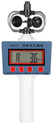 Shipenophy Compteur de Vitesse du Vent numérique, anémomètre de Style Tasse Compteur de Vitesse du Vent LCD Faible consommation d'énergie Foresterie Portable