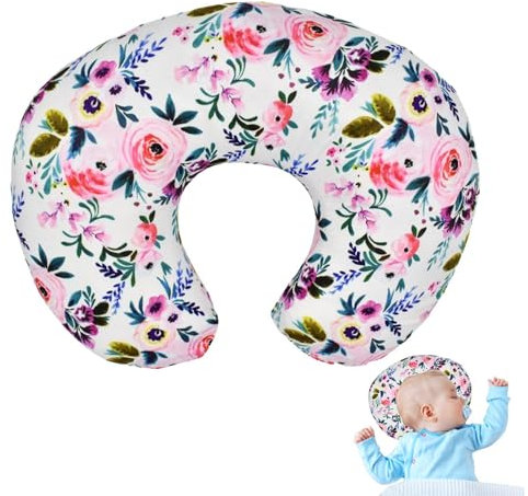 Funda de almohada para lactancia, fundas de cojín de lactancia, fundas de almohada de lactancia | Funda de almohada elástica en de U para bebé, diseño mig