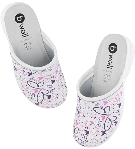 B-well Chaussures médicales Aerial pour femme/homme Sabots pour femme Chaussures d'hôpital Antibactériennes pour femme Tailles 35-46, 39 EU