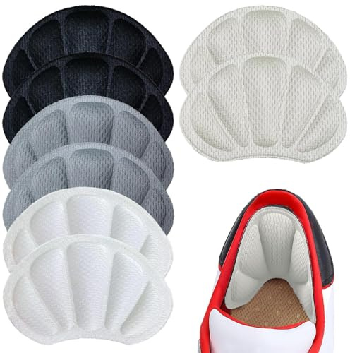 16 Pièces (8 Paires) Coussin de Talons, Coussins de Chaussures Auto-Adhésifs, Coussins de Protection Des Talons, Coussins à Talon Respirant Empêchent Les Bulles et Les Chaussures de Pied de Glisser.