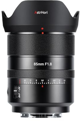 AstrHori AF 85 mm f/1.8 II Objectif Plein Format autofocus à focale Fixe pour Portrait for Panasonic LUMIX série S et for Sigma à Monture L appareils Photo Hybrides (Noir)