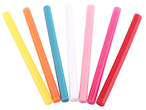 KIMISS Stick di Colla a Caldo Colorati - Kit Adesivo da 14 Pezzi per Progetti Artistici Fai-da-te, Asciugatura Rapida, Forte Legame