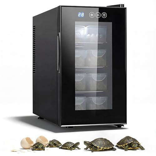 Reptile Egg Incubator, 23L Digital Lab Incubator, Cooling and Heating 10−40°C Precise Temperature Control, Reptile Scientific Lab Machine for Turtle Lizard Gecko Snake Reptiles Hatching (23L)
