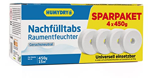 HUMYDRY® Nachfülltabs mit Loch 4x450g