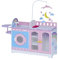 Olivia's Little World Von Teamson Kids 6-in-1 Wickeltisch Station Für Puppen Kinderzimmer Puppenhaus Spielset Interaktiv mit 6 Zubehör & Aufbewahrung Rosa/Lila TD-13522A