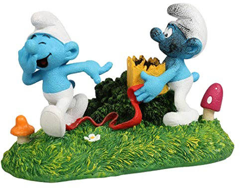 Smurfs AquaDella Aqua Della, Die Schlümpfe Prankster Actionfigur 14,8 x 9,6 x 9,5 cm, sehr detailliert und aus Polyesterharz gefertigt, ungiftig und pH-neutral, für Süß- und Salzwasseraquarien