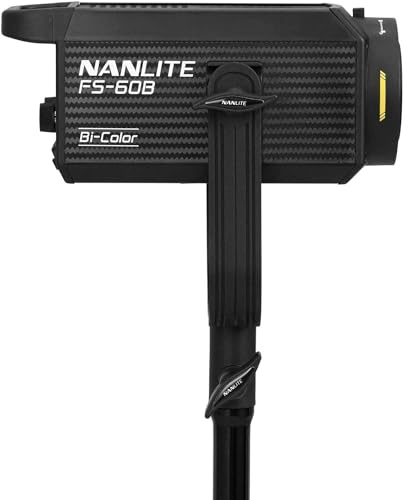 NANLITE FS-60B Bicolor LED Spot Light - Luce con 12 Effetti Speciali - 70W - 2700~6500K° - Inclusi Adattatore per Montatura Bowens e Riflettore RF-FMM-45S - Bluetooth