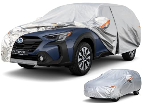 kayme- Funda para Coche Todoterreno 6 Capas, Personalizada, para Subaru Outback (1994-2024), Impermeable, para Todo Tipo de Clima, para Exteriores, protección Total contra la Lluvia, el Sol y