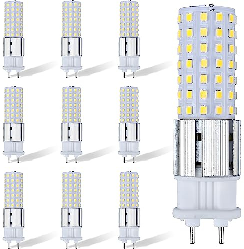 PAZWAHF G12 LED Bulb 15 Watt 1500 Lumens G12 Light Source G12 Bi-Pin Base LED Corn Light Bulb (150 Watt Halogen Equivalent) AC 85V-265V, Not-Dimmable (10 PCS)
