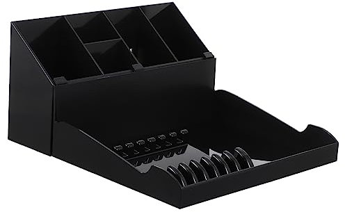 VALICLUD 1Set Scissor Holder Rack Professional Haircut Tool Organizer with Tray for Combs and Clips Durable Hairdressing Storage