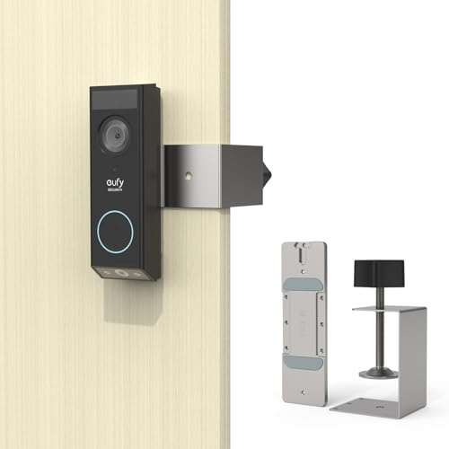HOLACA Anti-Theft Doorbell Mount Compatible with Eufy Security Video Doorbell E340, No-Drilling Video Doorbell Mount for Eufy E340 Doorbell Camera