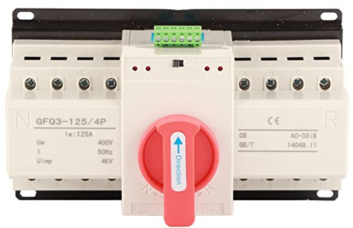Interruttore di trasferimento automatico a doppia alimentazione Interruttore di commutazione mini generatore di livello CB 4P 125A con indicatore AC400V