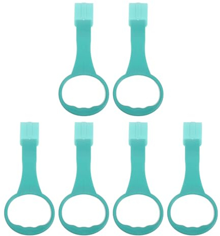 OFFSCH 6 Pezzi Maniglie per Trazioni, Anelli per Appendere al Box Gioco, Accessori per Lettino per Neonati, Supporto per Stare in Piedi e Camminare, Adatti per Casa, Asilo e