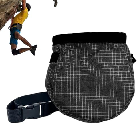 Kalkpåse lättåtkomlig med dragkedjeficka | Kalkpåse Klättring Bouldering För Inomhus- Och Utomhusbruk, Gym, Sport, Resor, Äventyr, Fitness Och Tyngdlyftning