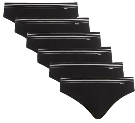 Dim Homme Ecodim X6 Slip Eco Lot de 6, Noir (Noir/Noir/Noir/Noir + Noir/Noir 0hz), 3 FR/ 5 EU
