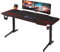 Homall Gaming Tisch 140 cm Gaming Schreibtisch Gamer Computertisch Ergonomischer PC Tisch mit Getränkehalter und Kopfhörerhalter T-Förmiger (Schwarz, 140 x 60 cm)