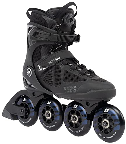 K2 Skates Unisex Inline Skates VO2 S 90 BOA, Black - Night, 30G0132.1.1.050