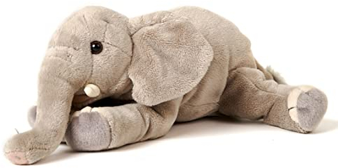 Uni-Toys - Elefant, liegend - 27 cm (Länge) - Plüsch-Elefant - Plüschtier, Kuscheltier