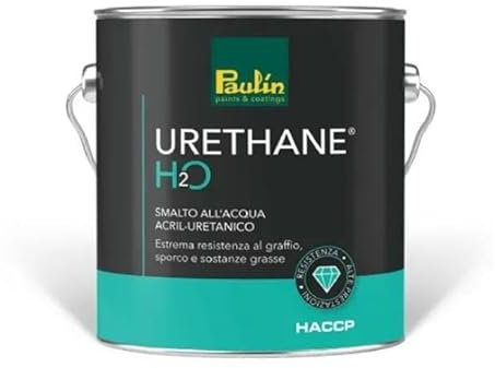Smalto all' acqua Urethane Paulin bianco satinato 750ml