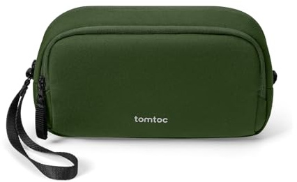 tomtoc Kabeltasche Zubehörtasche, Reise EDC Elektronik Organizer Tasche Kabelorganizer Tech Pouch Bag für Laptop Zubehör, Powerbank, Ladekabel, Ladestecker, Festplatte, DJI Osmo Pocket 3