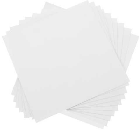 DOITOOL Adesivi per piastrelle da parete, autoadesivi, 10 pezzi, resistenti all'olio, acqua, rimovibili, facili da pulire, cucina e bagno, decorazione interna in PVC, bianco, 20 x 20 cm