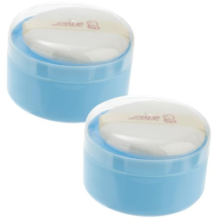 Toyvian Estuche para Borlas de Polvo Caja de Talco para Niño Diseño Original Fácil Uso Mano para Cuidado Diario