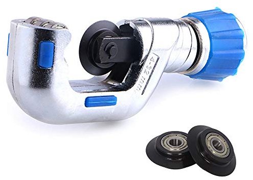 Bearing Tube Cutter, 4EVERHOPE Heavy Duty Copper PVC Stainless Steel Cutter with 2 Blades (4-32mm)