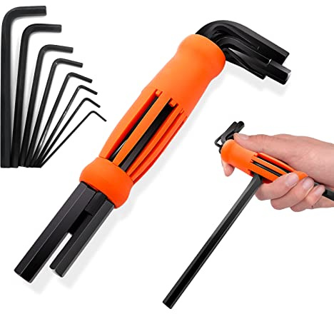 Ieusew Allen Wrenches Sets, 8-piece Hex Key Set, Metric Sizes 2mm, 2.5mm, 3mm, 4mm, 5mm, 6mm, 8mm, and 10mm