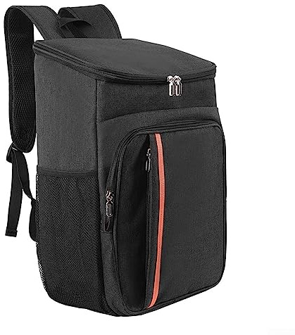 DAZZLEEX Zaino termico,Zaino refrigerante da 18L, borsa termica a prova di perdite, borsa termica termica per picnic, per spiaggia, campeggio, escursionismo, picnic (nero)