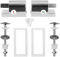 Riisoyu 2 Stück Universal Wc Sitz Befestigung, WC-Sitz Zubehör Absenkautomatik soft close WC Sitz Befestigungsset Softclose WC Sitz Metallscharniere für Feste Toilettensitzteile zu Installieren