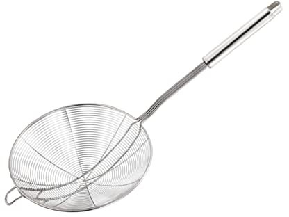 NAMOARLY Ölauslaufgitter Mit Ergonomischem Griff Servierschaumlöffel Sieb Für Heiße Töpfe Drahtschaumlöffel 14 Cm