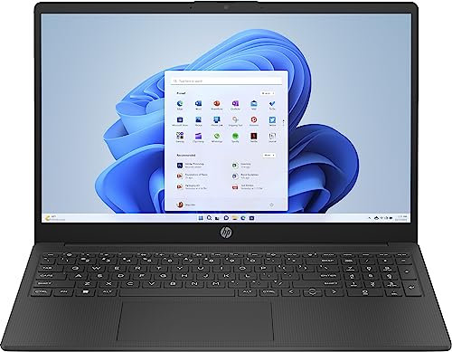 HP 15.6 Laptop | AMD Ryzen 3 7320U Processor | 8 GB RAM | 256 GB SSD | AMD Radeon Graphics | FHD Display | Up to 11hrs 15 mins battery | Win 11 | Dual Speakers | Jet Black | 15-fc0038sa