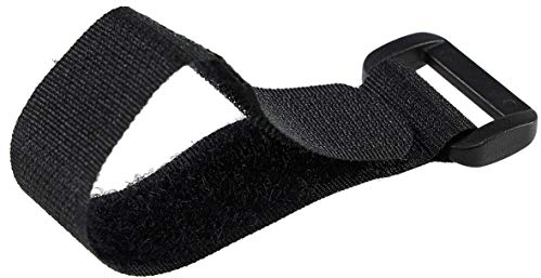 Kabelbinder Klettband Klettverschluss mit Öse 15cm lang 2cm breit Sicheres Verstauen von Kabel und Leitungen 5er Pack Schwarz