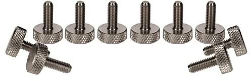 Precisiongeek – Rändelschraube M3 x 10 mm – Edelstahl – 10 Stück – CNC-gefertigt – Handverstellbar – Für Möbel, Modellbau & Maschinenbau – Made in EU