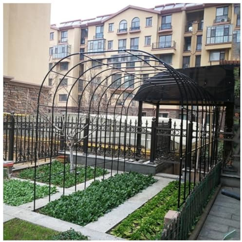 Gartenbogen Rosenbogen, Breiten 120 cm, 140 cm, 180 cm, 200 cm, 240 cm, 286 cm, 300 cm, 350 cm, Hochzeitsbogen, Bogenhintergrundständer Für Kletterpflanzen, Wetterfest(Green,1.4m*2.3m*25cm)