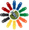 Yesaler Zelt Clip Kunststoff Markisen Clamp Clips Multifunktionale Windseil Schnalle Zelt Clip Tragbar Zelt Tarp Klammer für Camping Outdoor-Aktivitäten 12 Stück (Mehrfarbig)