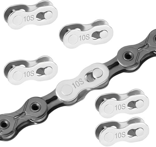 Qrity 5 Pares Velocidades Bicicleta Cadena, Eslabones De Cadena De Bicicleta, Conector de Eslabón de Cadena de Bicicleta, para Velocidad 10
