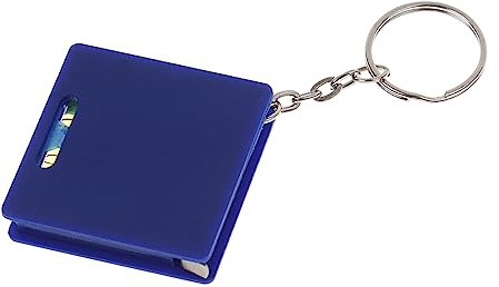 Haiki Règle de poche en acier carré jauge légère de clé porte-clés petit avec niveau pour projets