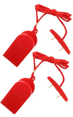 Abaodam 2 Piezas Llave de Parada de Emergencia para Cinta Correr Doble Inserción Reemplazo Instalación Fácil Protección Segura para Entrenamientos Fitness