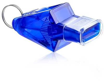 JYXNU Silbato Árbitro Profesional 130 dB Silbato para Entrenador de Fútbol Baloncesto Silbatos sin Balón Silbato del Árbitro para Deporte, Azul
