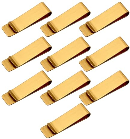 10 st anteckningsblock pennklämma metall kvitto organiseringsklämma bokmärken markörklämma för bokjournal planerare dokumenthantering metallpenna