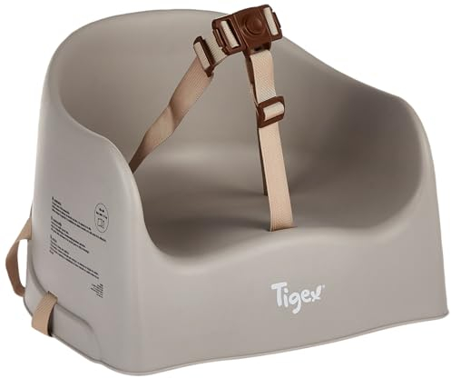 Tigex Rehausseur de Chaise Enfant, Compact et Facile à Transporter, 6-36 Mois (15kg), Taupe