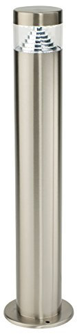 Pyramid LED Outdoor Garden Post Light Stainless Steel IP44 LED Daylight White 6500K Light