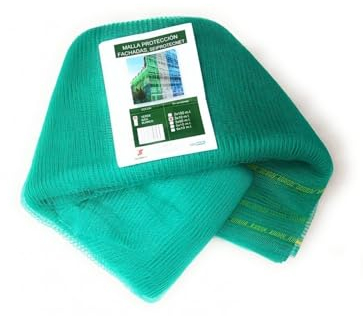Malla Protección de Andamios y Fachadas 3x10mt HDPE (verde)