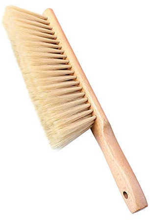 OAKART Counter Brush Oiled Beech Wood Handle Soft Bristle 14 Inch Long (Yellow)