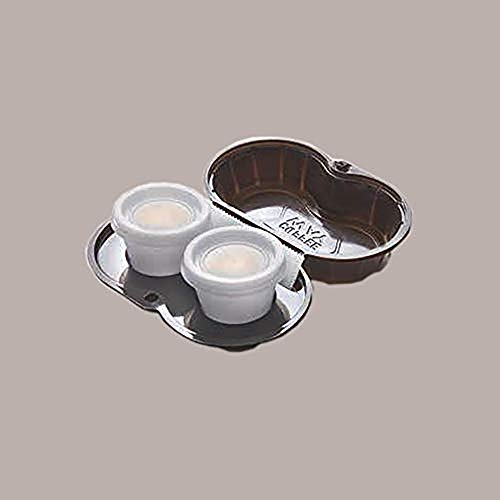 Lucgel Portabicchieri da Asporto per 2 Bicchieri da Caffè Coffee Way S2, 18,8x15,2x3,2 cm, Marrone, 90 Pezzi