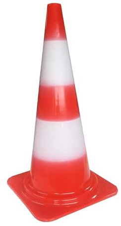 MAXTER Cône de Chantier en Plastique 750 mm – Sécurité Routière