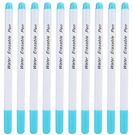 Garosa Tintenmarkierungsstift, 10 Stück, Luft & Wasser löschbar, Stoffmarker für temporäre Markierungen